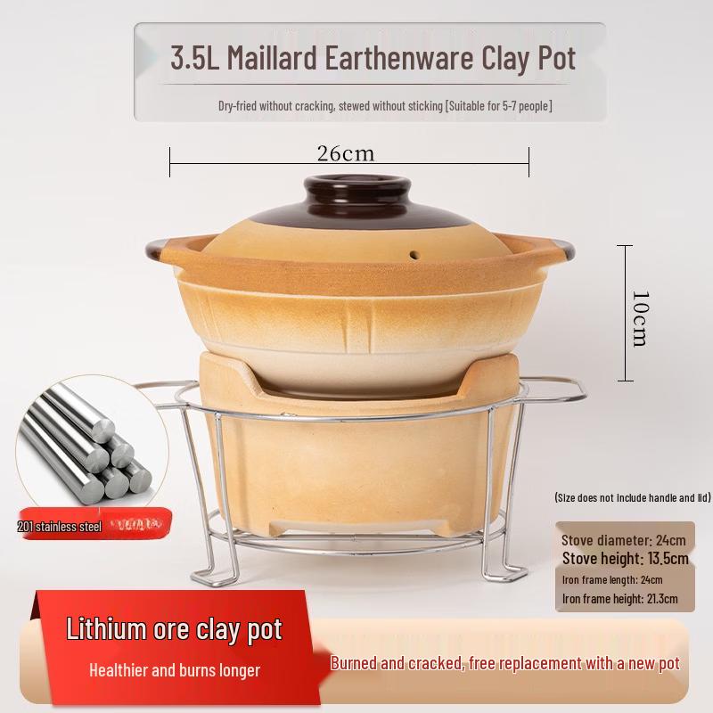 Traditional Claypot Rice Casserole Pot