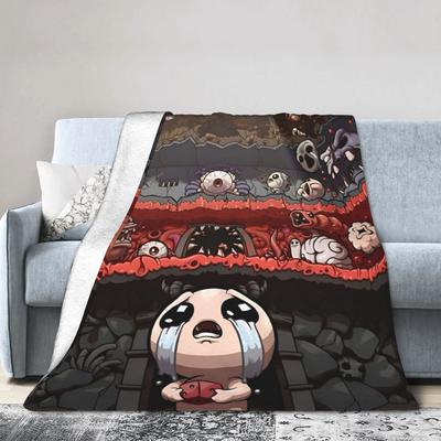 The Binding of Isaac Cartoon Blanket Cover Fleece Video Game Ultra-Soft Throw Blanket for Car Quilt