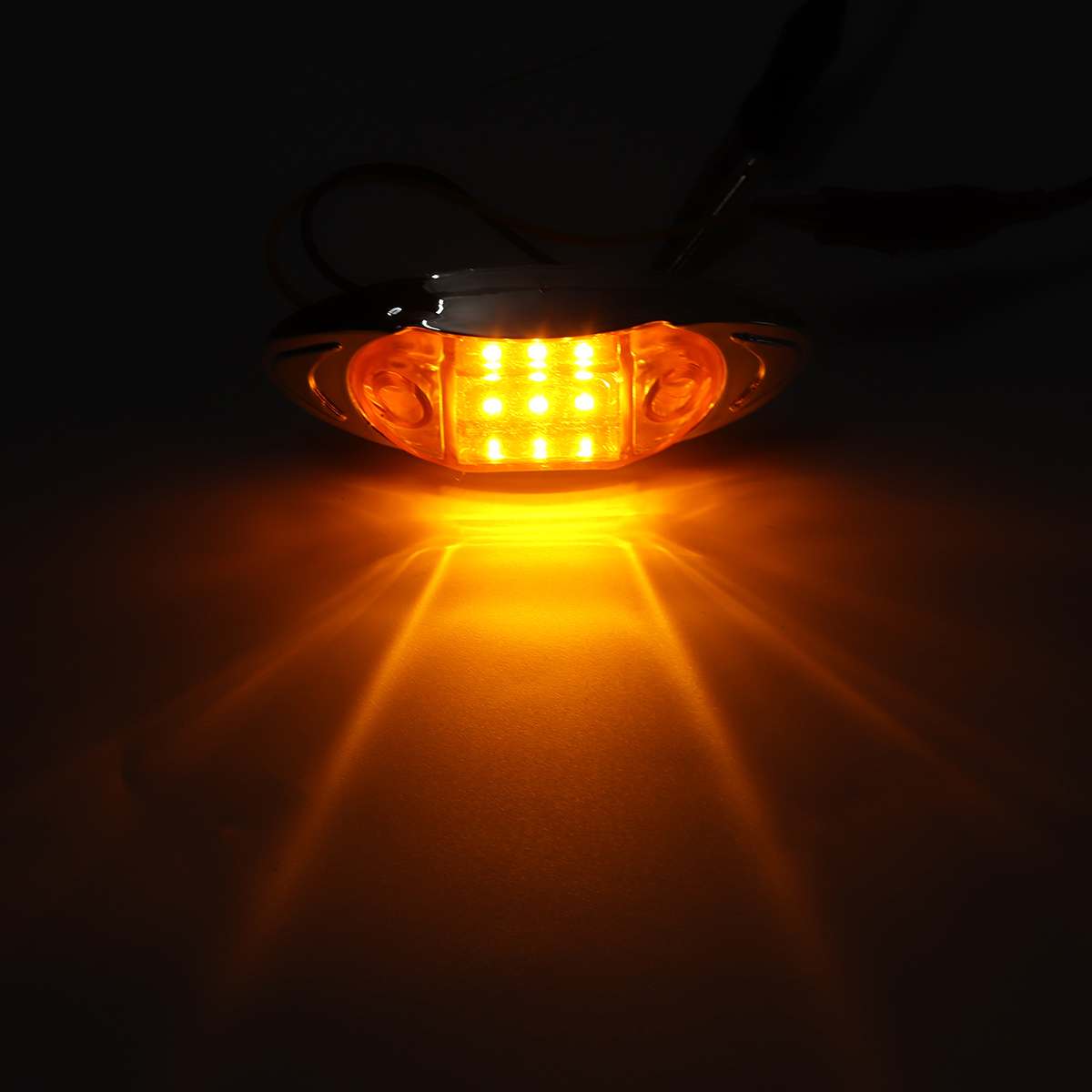 

2/4 шт 24 В светодиодные боковые габаритные огни предупреждающие задние фонари автомобильные внешние огни прицеп грузовик грузовик белый/желтый/красный 2PCS жёлтый