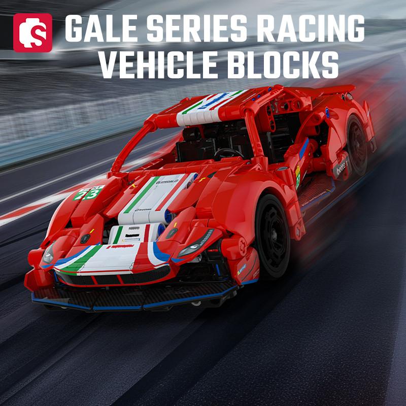 Non-Toxic Sembo Racing Vehicle Assemblage Building Blocks Moc City Sports Car Model Bricks Car Construction Set For Children Halloween Gifts