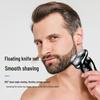 German Triple-Head LCD Digital Shaver: Washable 3-in-1 Hair Clipper, Nose Trimmer, Electric Shaver.