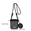 Sweet Drawstring Nylon Mesh Bag Crossbody Bag Korean Style Mesh Shoulder Bag Wallet With Purse Phone Bag Office Worker