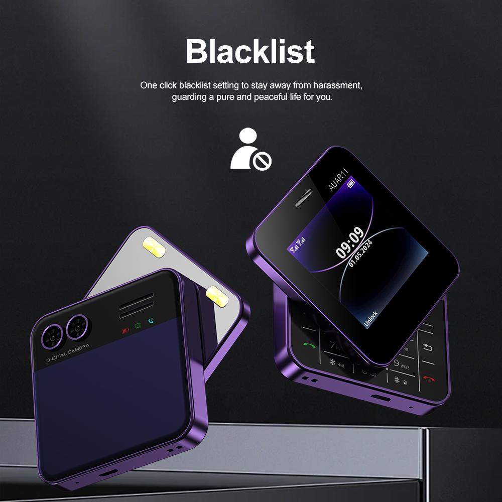 

AUAR11 Dual SIM Standby Rotating 2G Phone with 2.4 inch Color Screen Gold