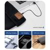 Music Headphones LED Light Brimless Cap for Night Running Safety and Warm USB Rechargeable Hat for Cold Weather Activity