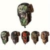 Chapéu de Caçador Camuflado de Inverno Proteção Auricular Quente para Exterior Montanhismo Caça Caminhada Proteção Auricular Chapéu Quente