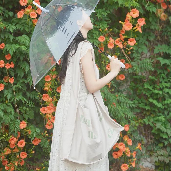 Wide Square eco bag_Beige