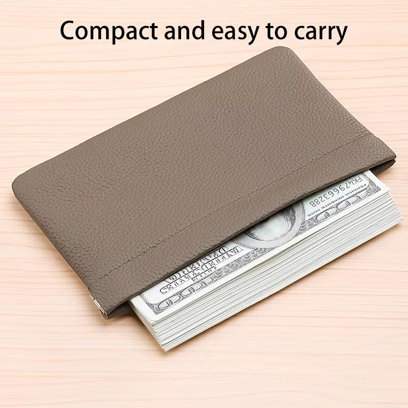 Self-closing Long Wallet Passport Driver's License Holder Data Cable Cosmetic Bag Storage Organizer