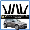 Passend für Range Rover Evoque L538 5-Türer 2013-2018 Türfenster-Aufkleber Säulenverkleidung Aufkleber Abdeckung Zierleiste Autozubehör Glänzend Schwarz