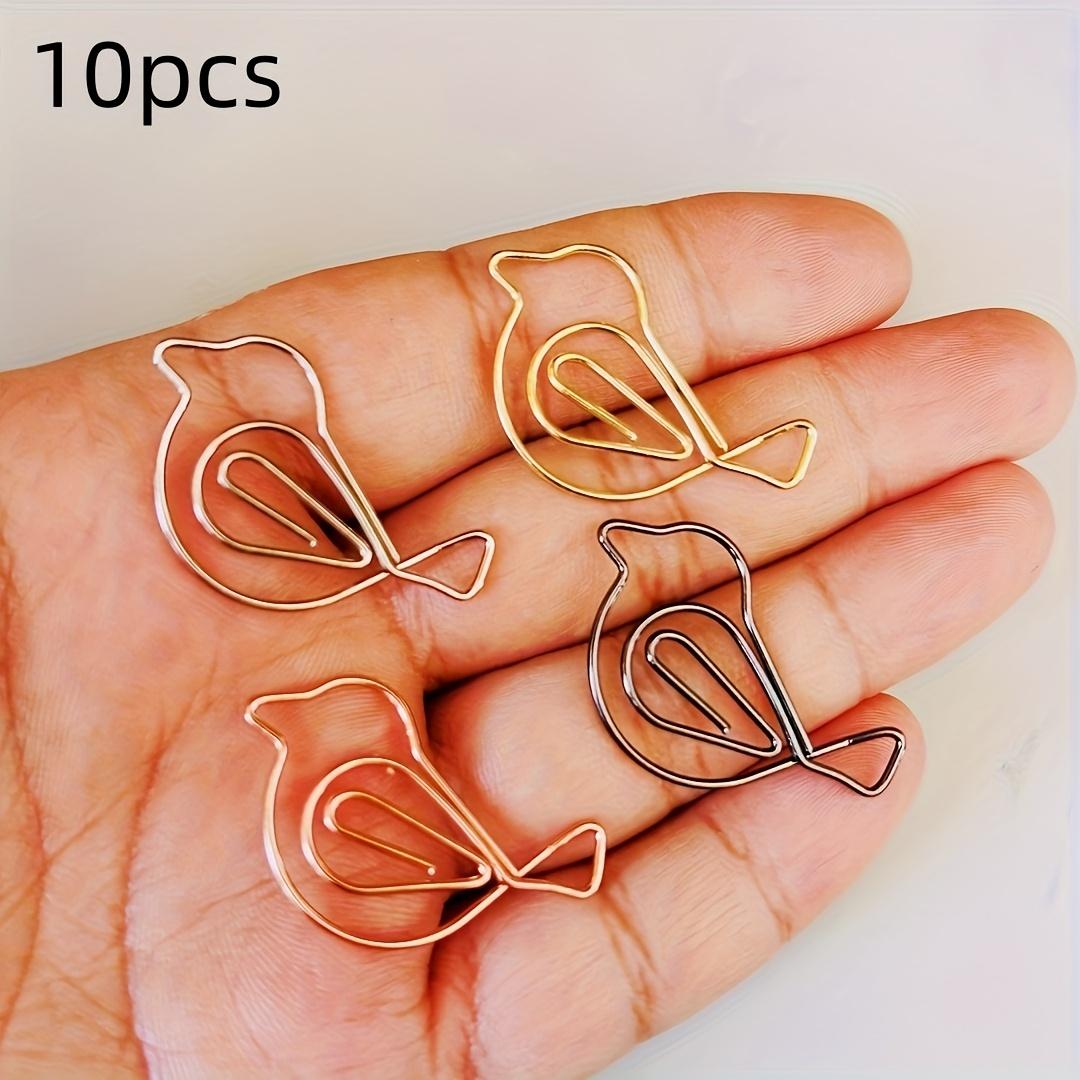 

10/20/50 шт. Скрепки для бумаги в форме сороки из железа и металла, закладка. Отлично подходят для офисных принадлежностей, коллекционера, подарка.