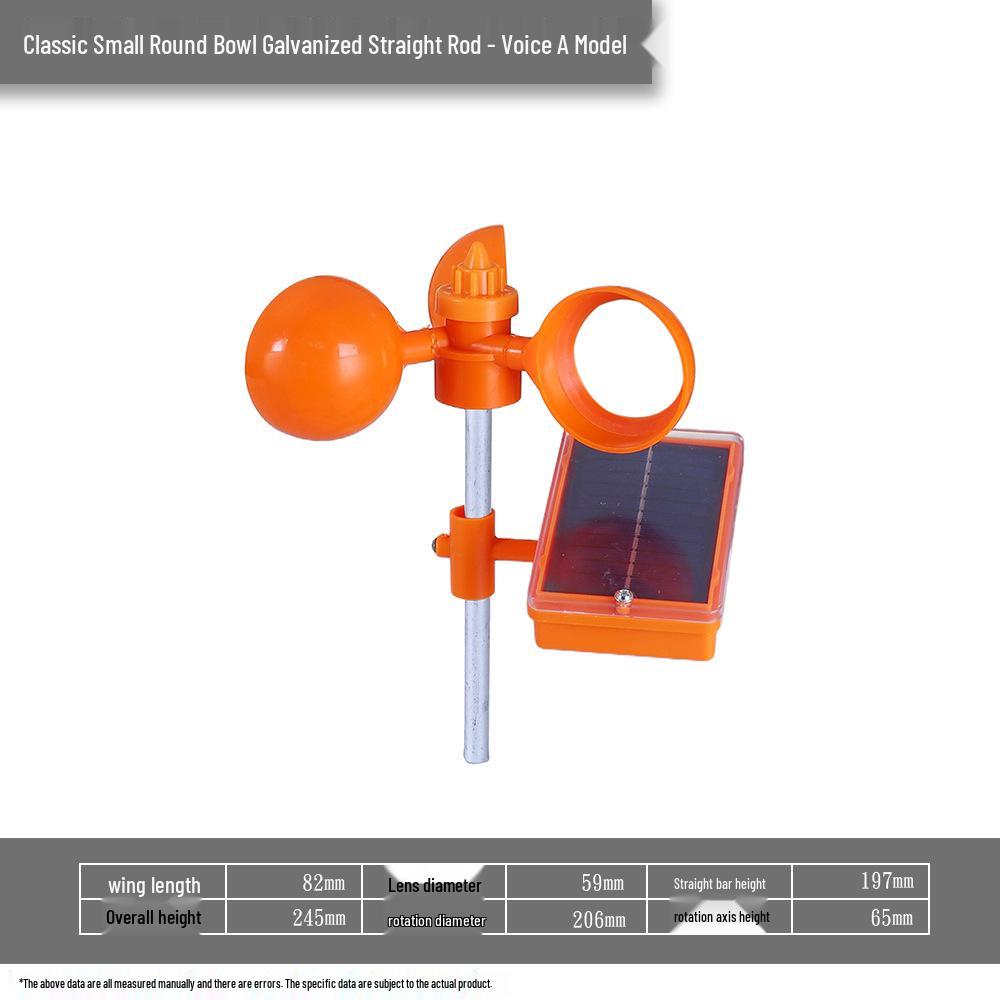 Odblaskowy odstraszacz ptaków zasilany energią słoneczną i wiatrową na farmy zewnętrzne i stawy rybne