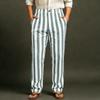 Men's Sporty Casual Striped Elastic Waist Straight Leg Pants