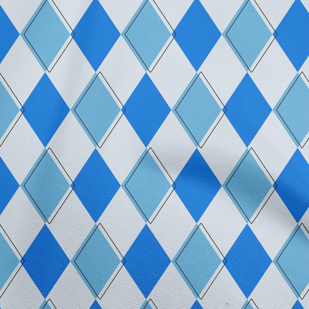 oneOone Cotton Flex Brown Fabric Argyle Fabric For Sewing Printed Craft Fabric By The Yard 40 Inch