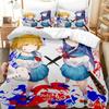 Anime Pop Team Epic PIPI Conjunto de Cama Capa de Edredom Conjunto de Cama Capa de Edredom Fronha Edredom Tamanho King Queen Meninos Conjunto de Cama Adulto