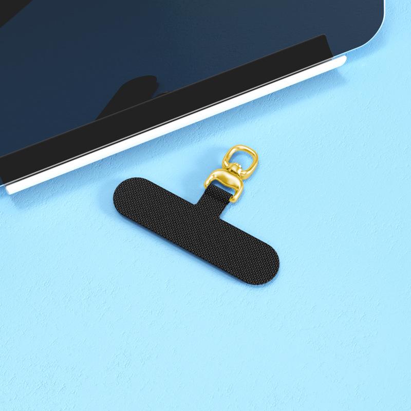 360 Degree Rotating Mobile Phone Lanyard Gasket Cloth Connecting Piece Mobile Phone Case Chain Metal Hanging Piece Card with Buckle Clip