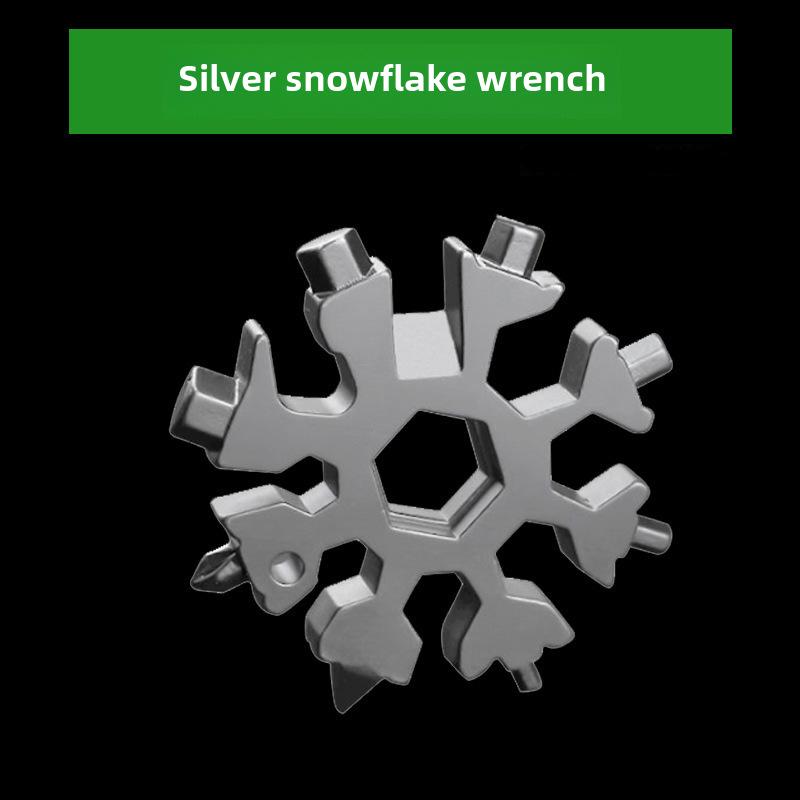 

Многофункциональный гаечный ключ-снежинка 18 в 1: Легкий стальной инструмент с восьмиугольными и шестиугольными элементами