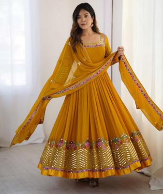 Nové Ťažké Dizajnové Anarkali Šaty Salwar Kameez Indické Pakistanské Bollywoodsky Salwar Oblek