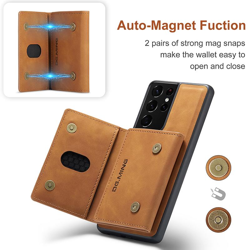Magnetic Flip Leather Case For Samsung Galaxy S26 Ultra S25 FE S24 Plus S23 S22 S21 A17 A37 A57 A16 A26 A36 A56 A15 A35 A55 A54 Wallet Card Back Cover