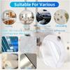10PCS Heavy Duty Double Sided Adhesive Mounting Circle Tape- Waterproof,Strong Adhesion,Clear, High Strength,No Residue Removability for Hanging,Wall