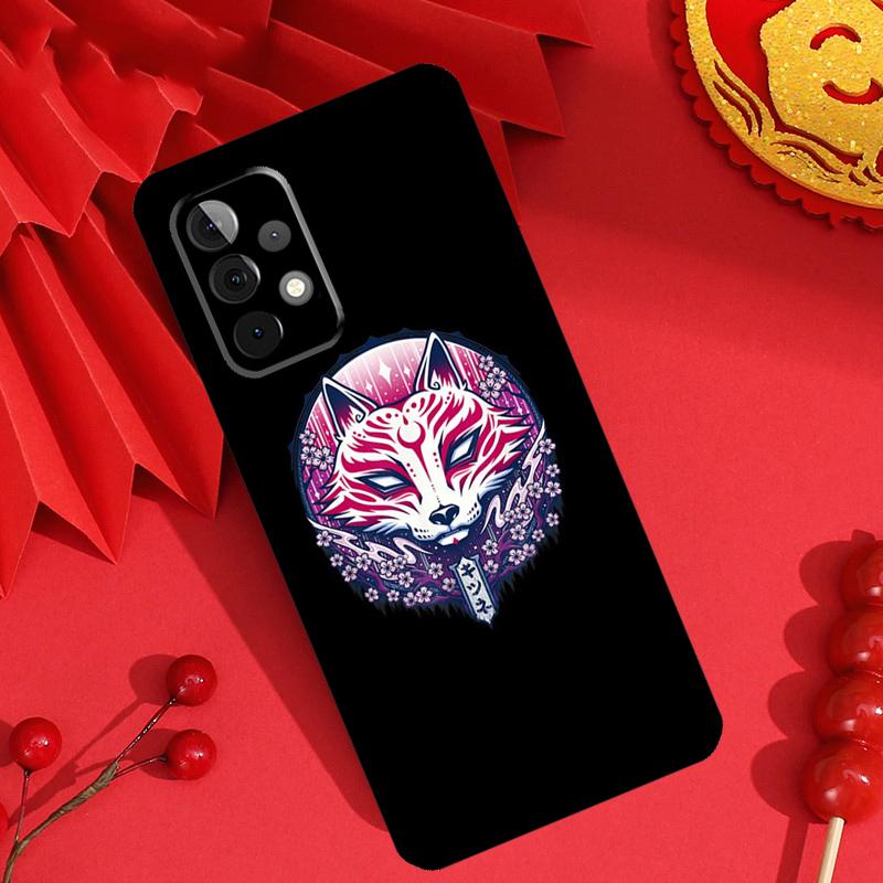 Kitsune Fox Japanese Art Case For Samsung Galaxy M34 M54 M32 M52 M15 M11 M12 M13 M14 M06 M16 M36 M56 M31 M53 M35 M55