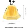 Balacoo Bee Shape Cat Headgear, Lovely Pet Hat, Soft Dog Cosplay Hat Costume for Festival Costume Accessories