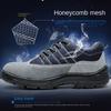 Oulylan Outdoor Comfortable Practical Safety Boots Breathable Steel Toe Labor Shoes Male Anti-smash Puncture Proof Work Sneaker