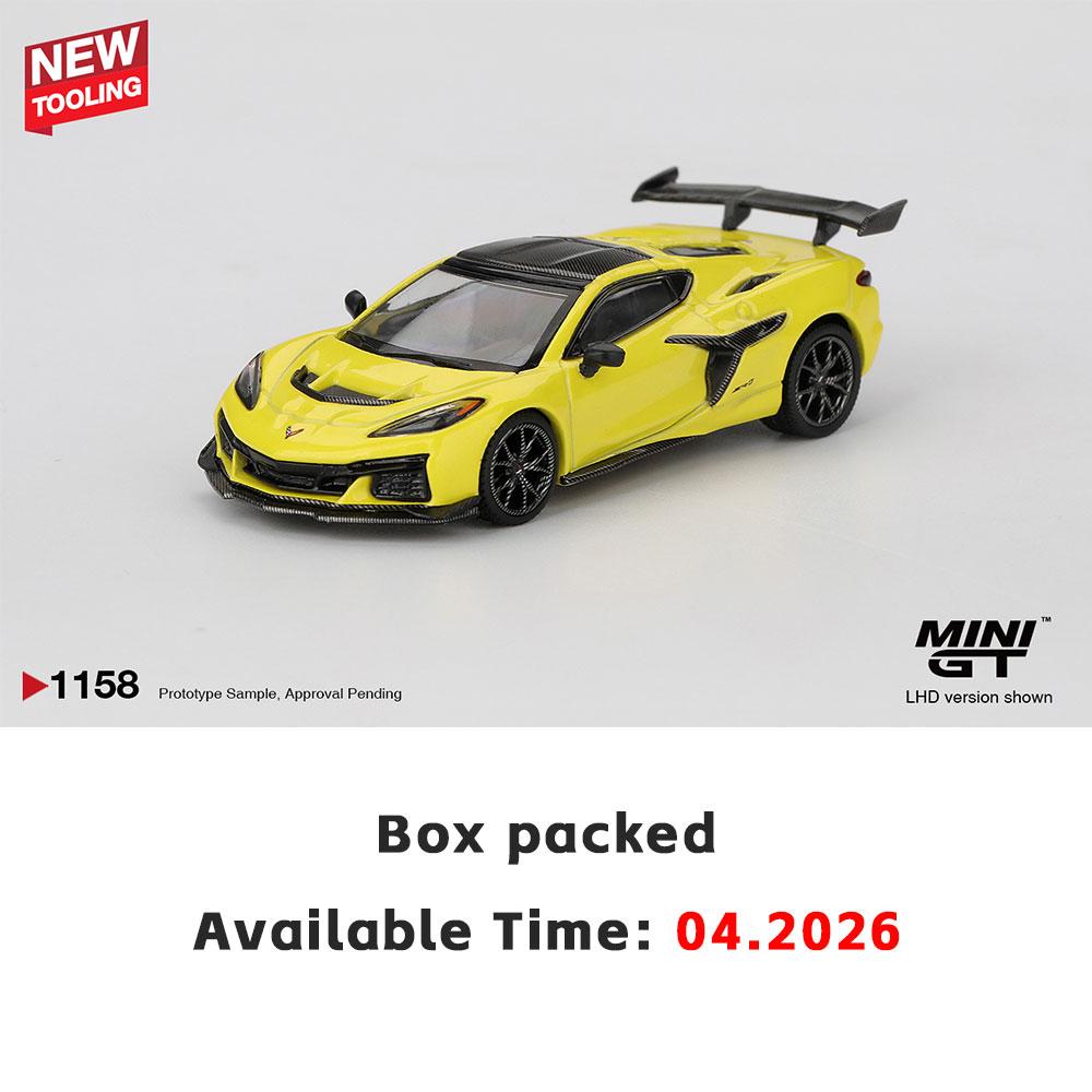 

PreSale MINIGT 1/64 Diecast Model Car Chevrolet Corvette ZR1 Accelerate Blister Packaging High Performance Model Collection