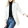 Women's Blazer, Casual Slim Fitted Suit Jacket, High-end Short Blazer for Petite Women, Spring Autumn Outerwear