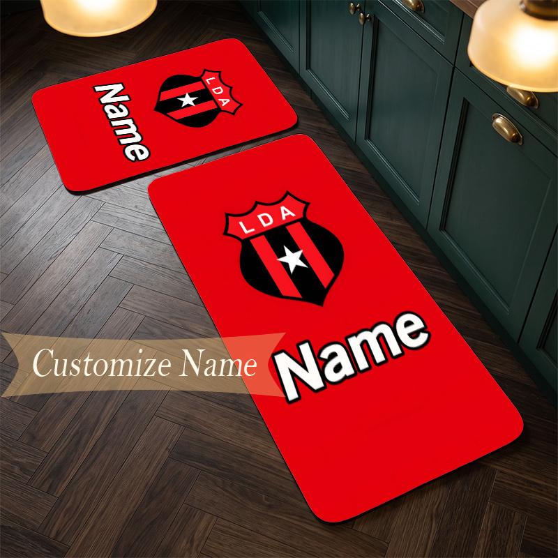 Club Sport La Alajuelense (1) Customize Name Flannel Kitchen Mat Soft Non-Slip Kitchen Floor Runner Rug for Home Kitchen Decor
