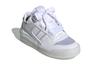 adidas Originals FORUM Synthetic Leather Abrasion Resistant Low Top Kids' Skateboarding Shoes White H68194