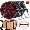 1 M Hooked Bungee Cord Adjustable Heavy Duty Luggage Tie Down Straps Flat Rubber Elastic Motorcycle Stretch Cord Good Toughness