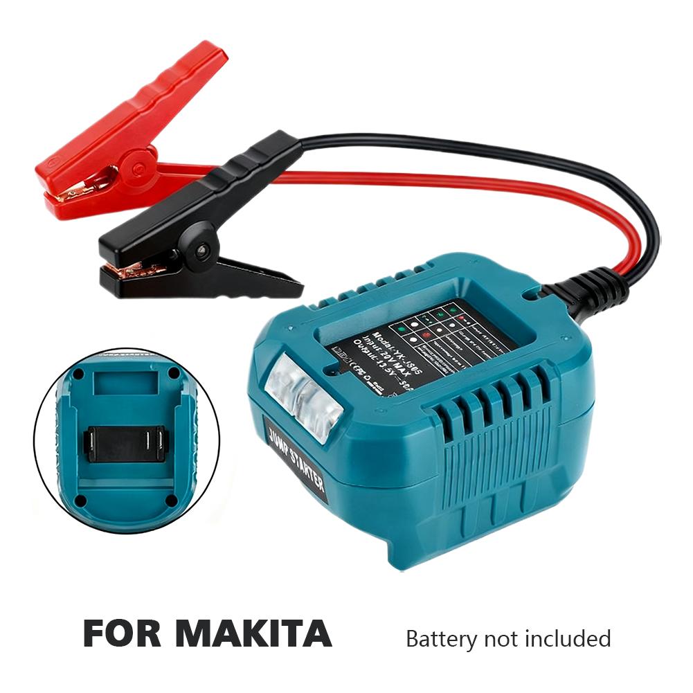 For Makit A/MWQ /Dewal T/BS18V 20V Lithium-Ion Battery Car Jump Starters Adapter With LED Power Indicator Light MT JS05