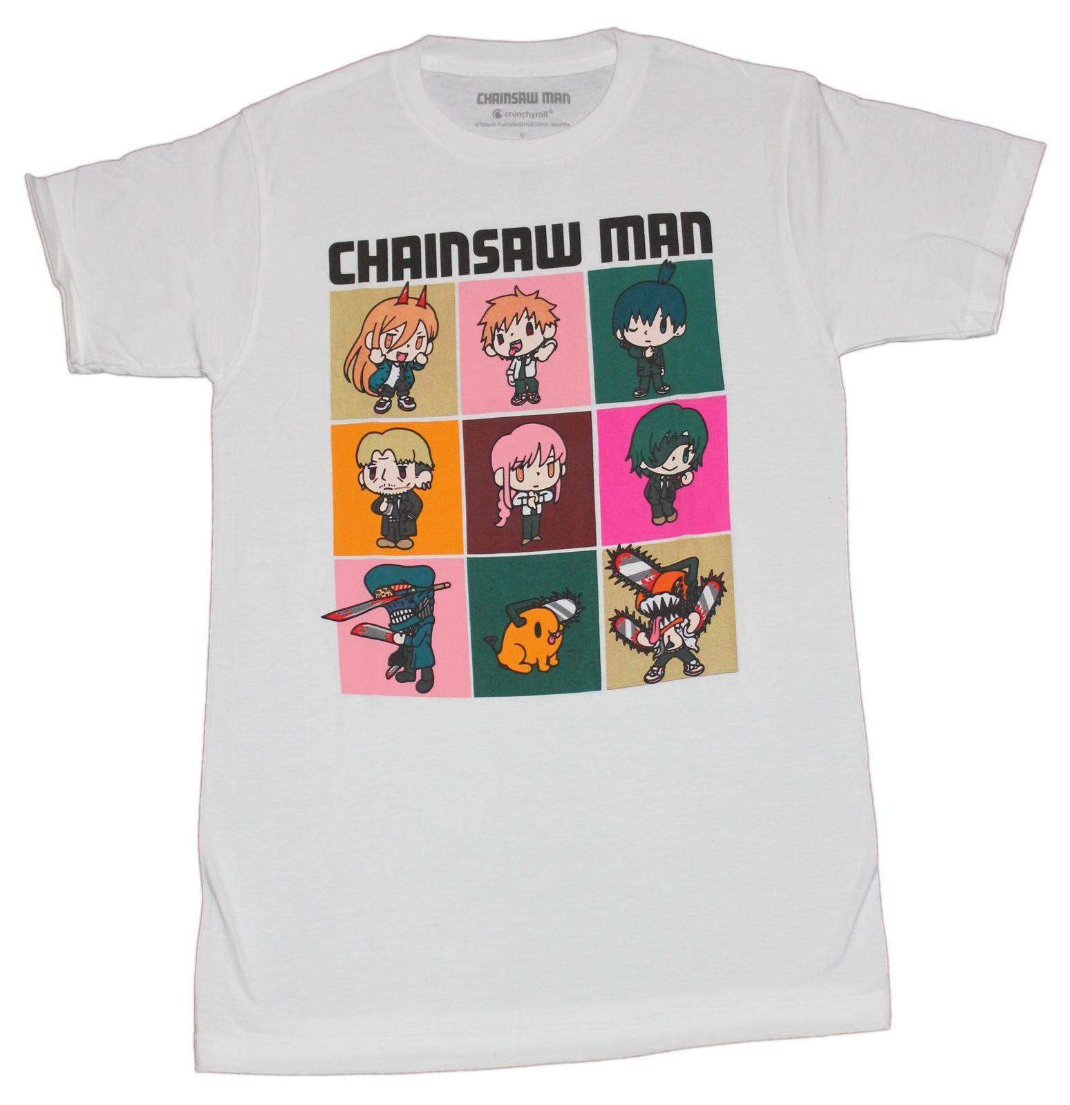 Chainsaw Man New Adult T-Shirt - Chibi Character Boxes XXXXL
