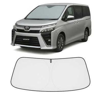 Proadsy Front-Sonnenschutz für Toyota Serie 80 UV-Armaturenbrettabdeckung mit Aufbewahrungstasche Voxy/Noah (2014.1-2021) - Faltbar, 4-lagig, wärmeisolierend, 99% Schnitt,