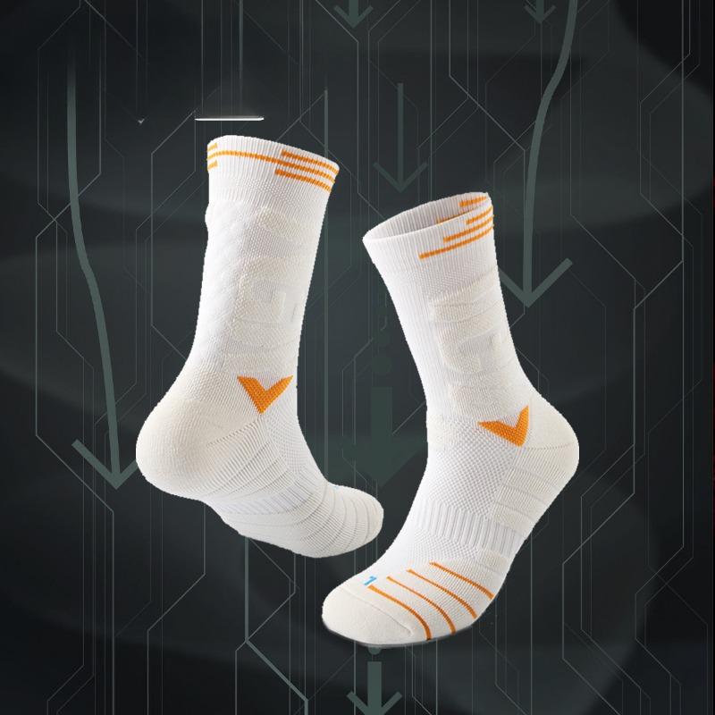 Professional Towel-backed Thickened Basketball Socks, Men's Breathable, Anti-slip and Wear-resistant Elite Badminton Sports Pressure Socks