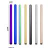 4Pcs Stainless Steel Straw Reusable Metal Drinking Straw With Cleaner Brush For Home Party Barware Bar Accessories