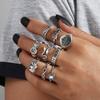 Serpentine Joint Ring Star Diamond Ring 9-Piece Set Diamond Set Ring Jewelry