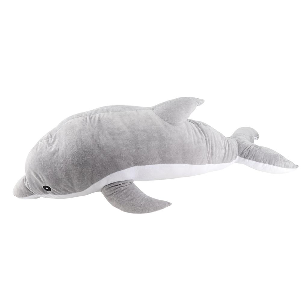 Soft Plush Toy Cute Large Dolphin Shape Comfortable Multifunction Portable Stuffed Plush Animal