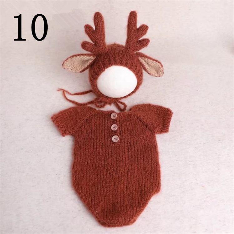 New 100-day Baby Photo Costume Full Moon Korean Style Knitted Creative Art Photo Baby Costume