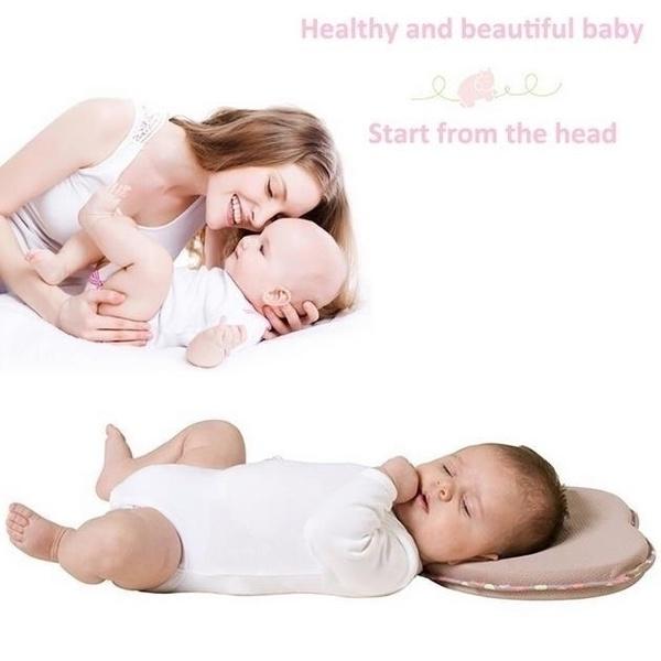 Luxurious Baby Pillow Toddler Sleep Positioner Anti Roll Cushion Flat Head Protection