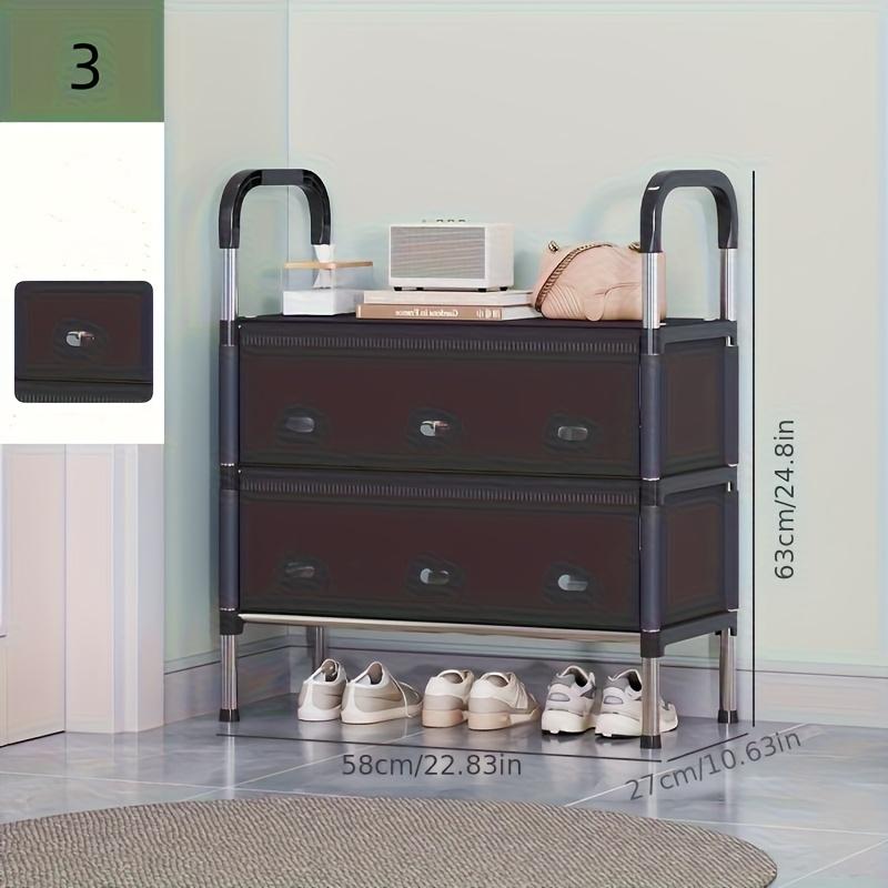 Dustproof Shoe Display Cabinet, Anti-Slip Base, Drawer Included, Suitable for Collectibles, Sports Shoes, Storage, and Multi-Purpose Use