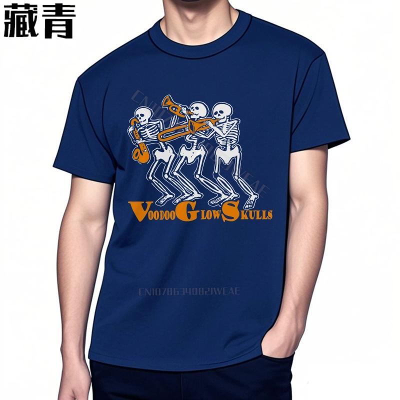 T Shirt Men Crew Neck Soft Cotton Teeshirt Voodoo Glow Skulls Design Adult Mens Tshirt Hiphop Quickdry Cheap Tshirt