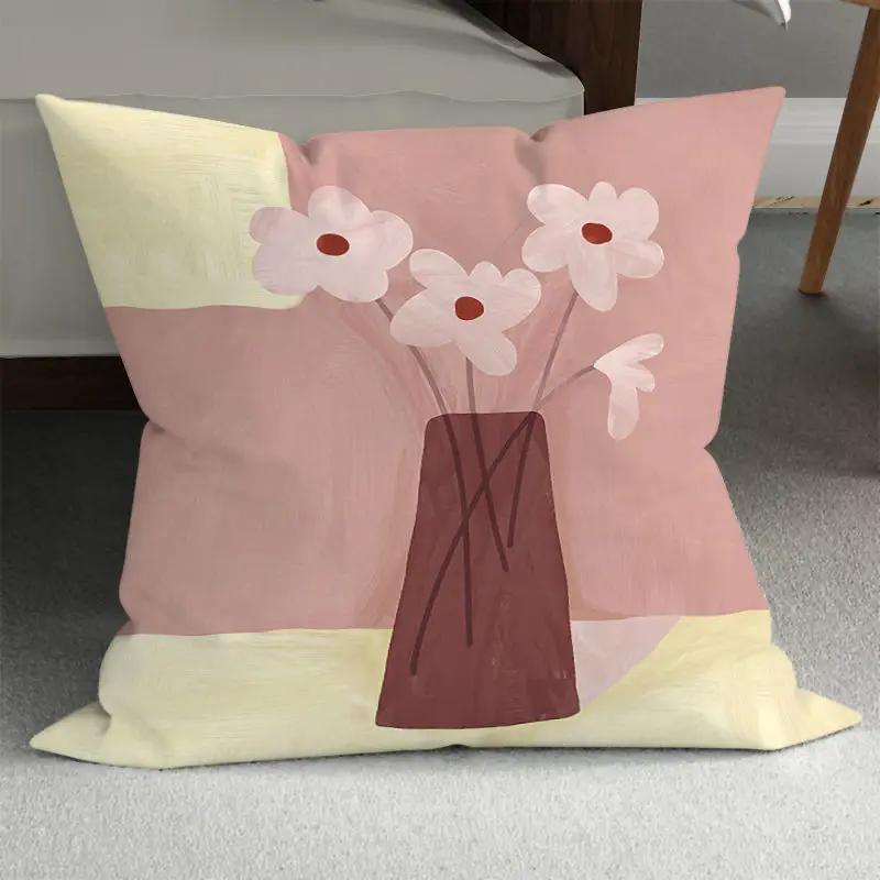 Bedroom Pillowcase Cute Summer Sunflower Decorative Flower  Living Room Bed Sofa Office Chair