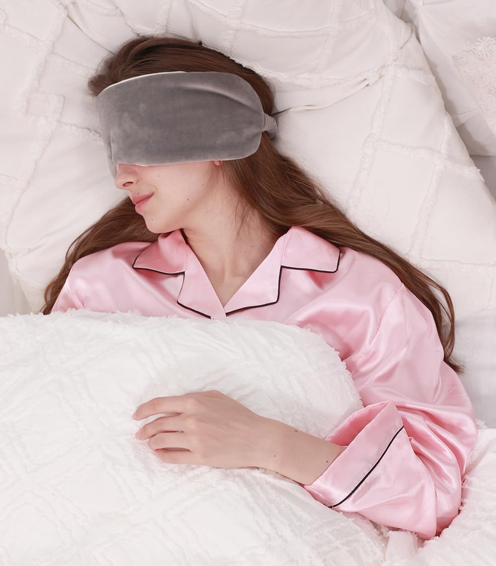 

Институт исследования сна Согревание глаз для спокойного сна Маска для сна, закрывающая уши (Серый) серый