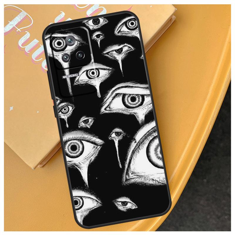 Scary Face Eyes Funda For Xiaomi 17 Pro Max 14 15 Ultra 13T 14T 15T POCO X7 X5 X6 Pro F5 F6 F7 F8 Ultra Case