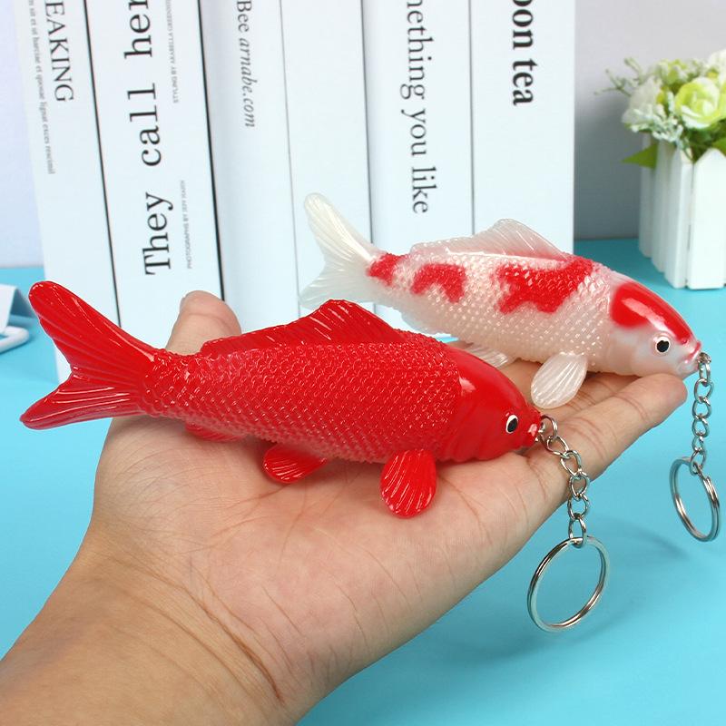Lifelike Koi Fish Models Smooth Soft Pvc Decorative Statues For Aquariums Mini Gardens Fairy Landscaping Displays 8pc/lot