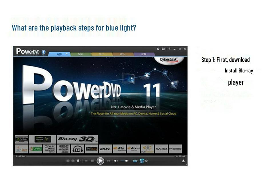 High-Speed USB 3.0 External Blu-ray BD-ROM Disc Drive