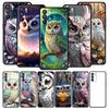 Phone Case Cover For Oppo A17 A31 A54 A57 A78 A79 Find X5 X6 Reno 7 8 10 11 12 13 F Pro 5G Soft TPU Shell Cartoon Cute Owl Capas