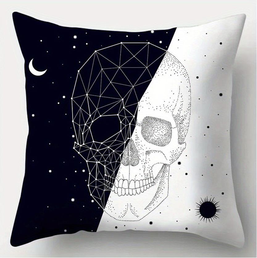 Dekoracja domu Pokrowce na poduszki ze wzorem Zebra, Czaszki i Słonia Pokrowiec na poduszkę ze wzorem Odpowiedni do Sofy, Sypialni, Samochodu Pokrowiec na poduszkę