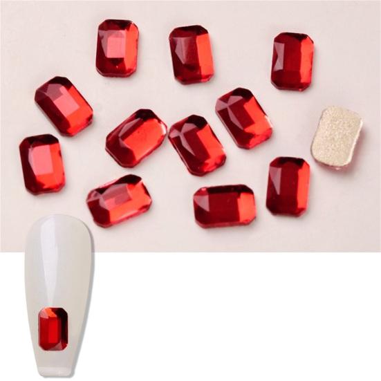 10Pcs Nail Ornament Eye-catching Vibrant Color 2 Styles Nail Rhinestone DIY Nail Making