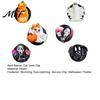 Resin Skeleton Pumpkin Ghost Ornaments 6 Pcs Halloween Car Air Vent Clips, Cute Grim Reaper Bat Anti Slip Silicone Clips Freshener Charm, Automotive